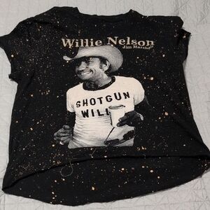 Marshall Black T-Shirt with Tan Speckles